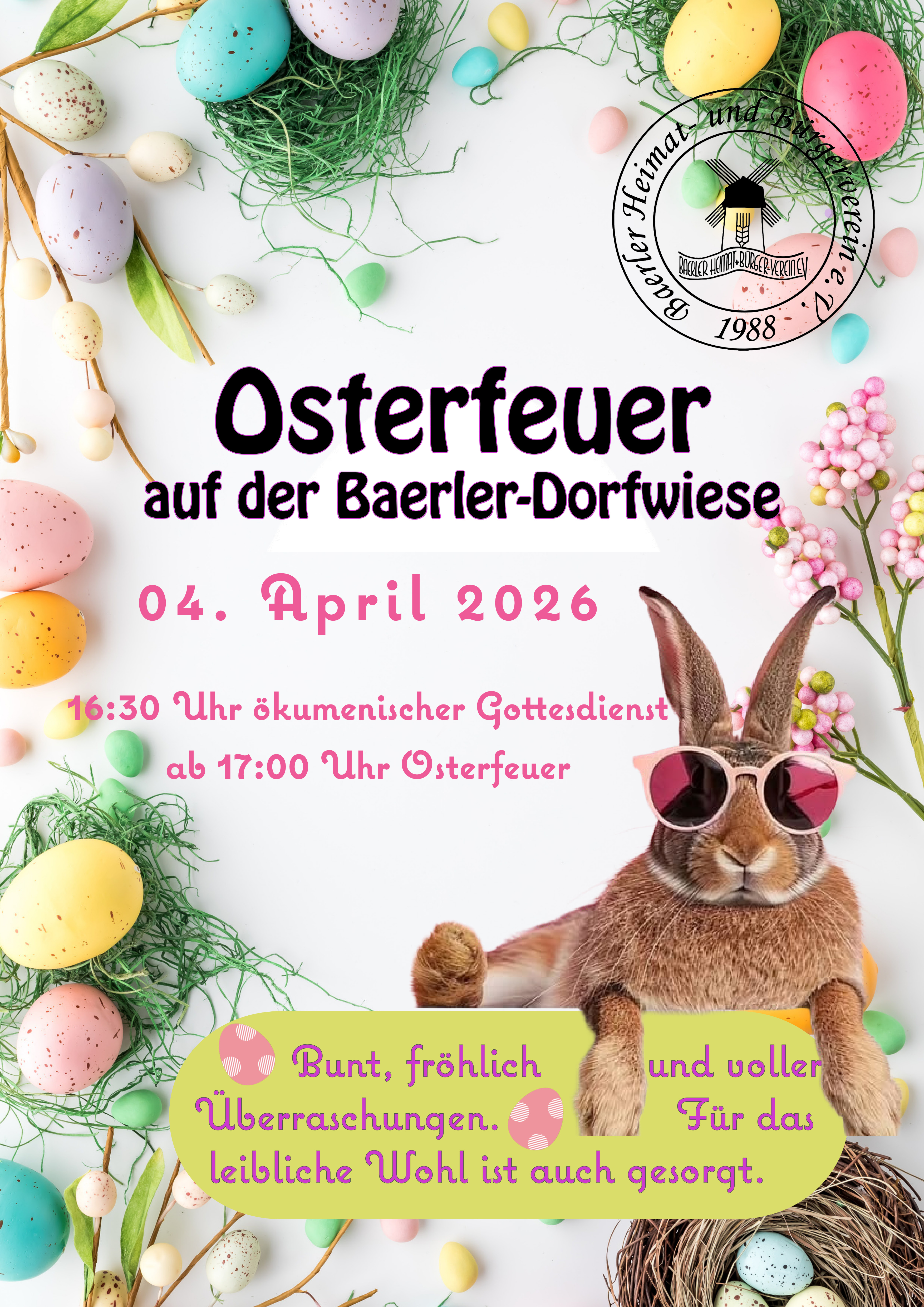 Osterfeuer Plakat