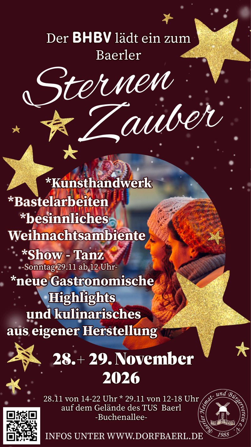 Plakat Baerler Sternenzauber 2026