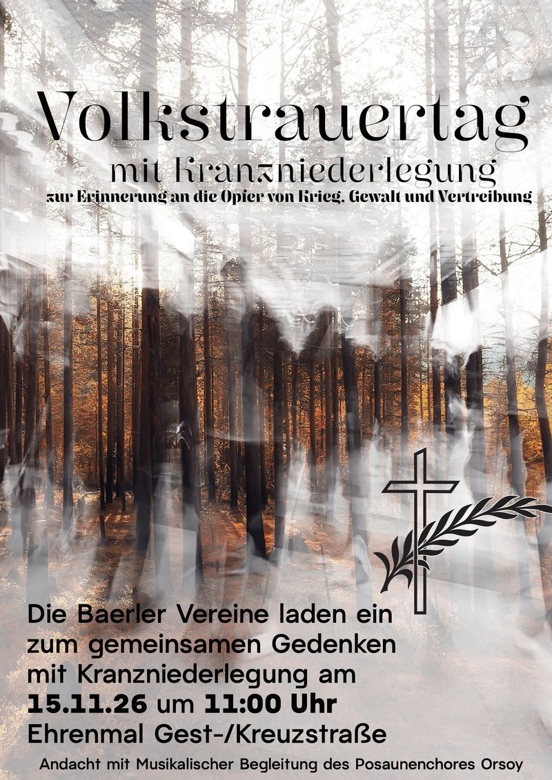 Gedenken zu Volkstrauertag